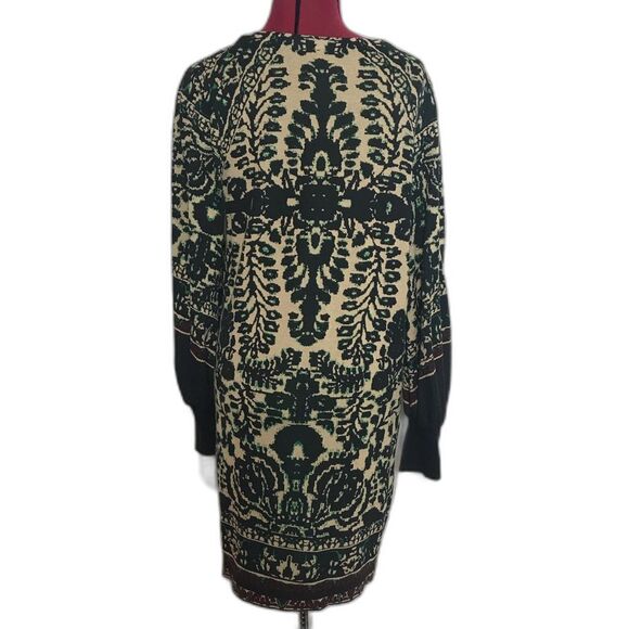 Free People Music and Lyrics Sweater Dress Women's Size Medium Mini V-Neck - Picture 12 of 14